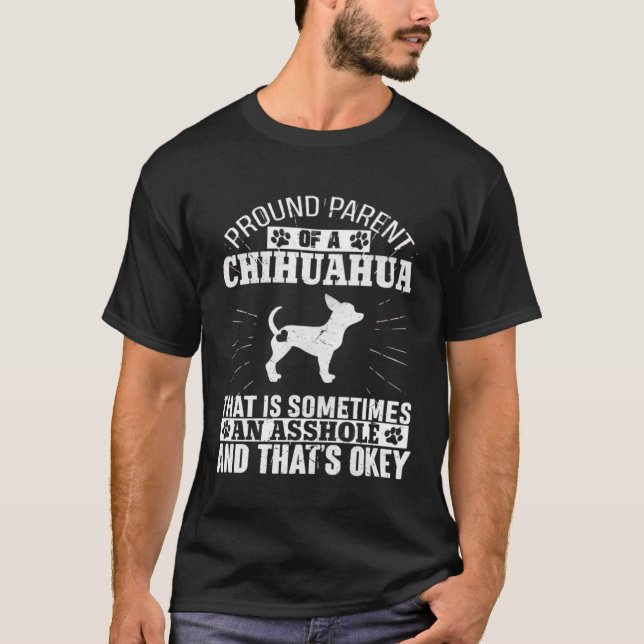 Muttertier des Hundes von Chihuahua für Männer Fra T-Shirt (Vorderseite)