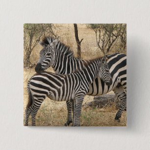 Mutterund Babyzebra-Button Button