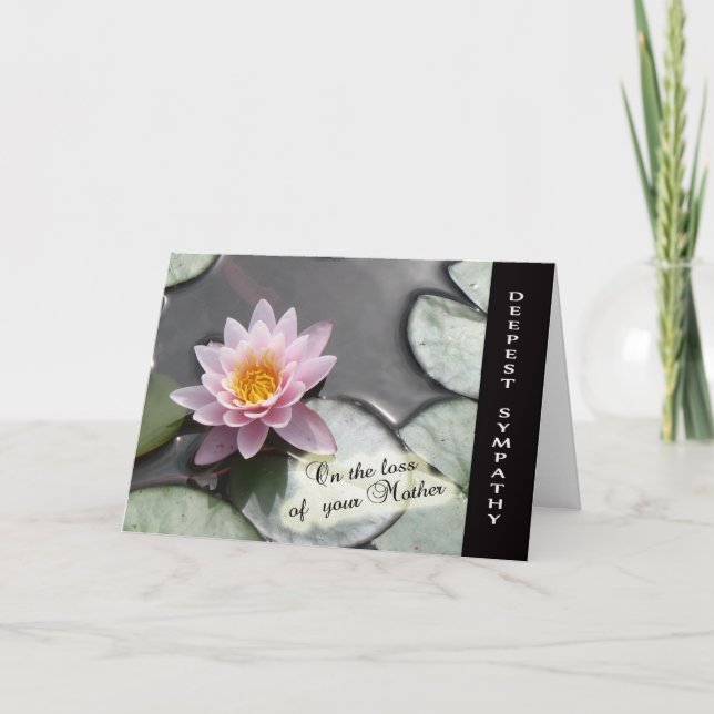 Mutterverlust - mit tiefem Beileid Karte (Vorderseite)