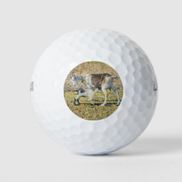Mutterziege mit ihrem jungen Kind (von Segantini) Golfball