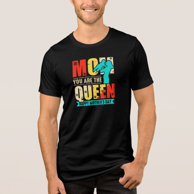 Mutti, du bist die Königin Tri-Blend Shirt (Vorderseite)