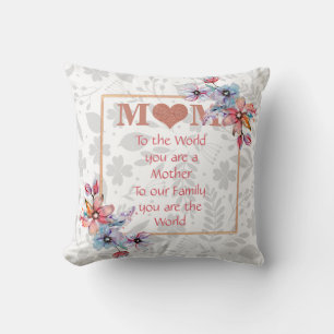 Mutti, du bist die Welt. Liebe dich immer Kissen