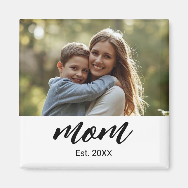 Mutti hat ein Fotogeschenk Magnet (Vorne)