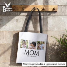 Mutti hat weiße 3 Photo-Tasche eingerichtet
