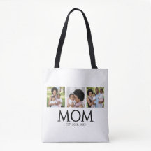 Mutti hat weiße 3 Photo-Tasche eingerichtet