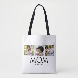 Mutti hat weiße 3 Photo-Tasche eingerichtet