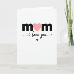 Mutti ich liebe Dich Herz Karte
