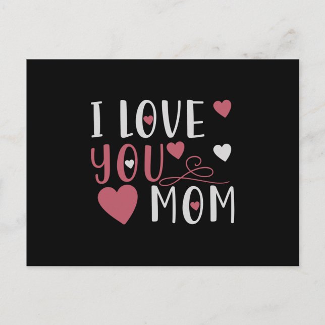 Mutti - ich liebe dich Mutti Postkarte (Vorderseite)