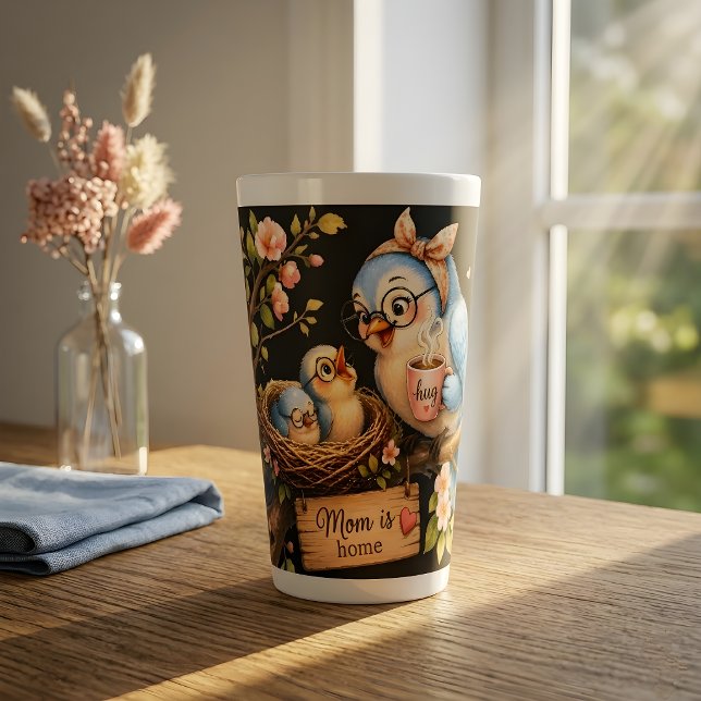 Mutti Ist Zu Hause Black Latte Tasse Geschenk (Von Creator hochgeladen)