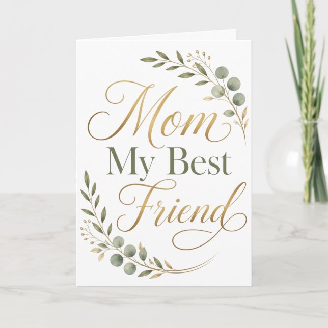 Mutti Mein Bester Freund Muttertag Karte (Vorderseite)