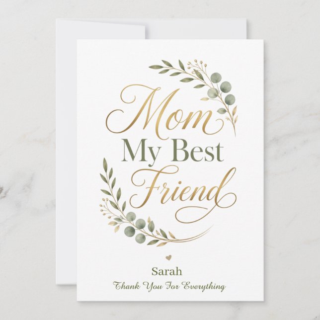 Mutti Meine beste Freundin Danke (Vorderseite)
