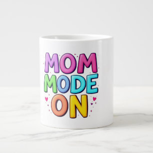 Mutti-Modus aktiviert Lustiger bunter Muttertags-K Jumbo-Tasse