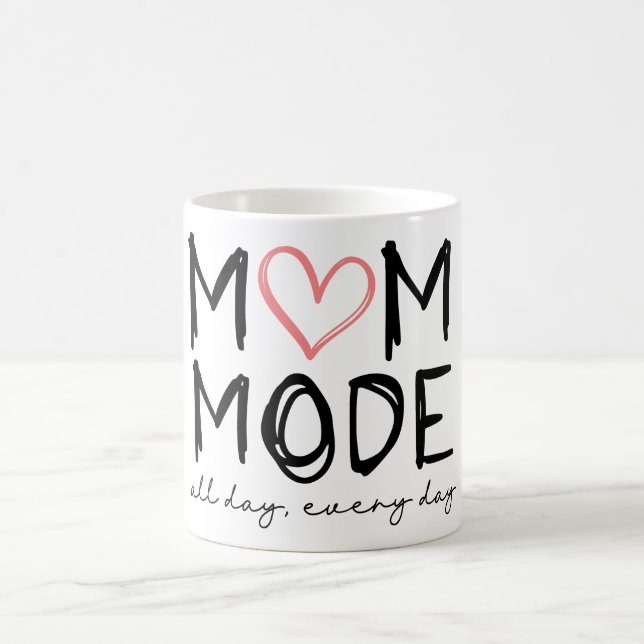 Mutti-Modus den ganzen Tag  Kaffeetasse (Mittel)