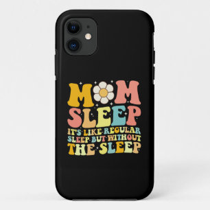 Mutti schläft lustig Muttertag Groovy Retro Case-Mate iPhone Hülle