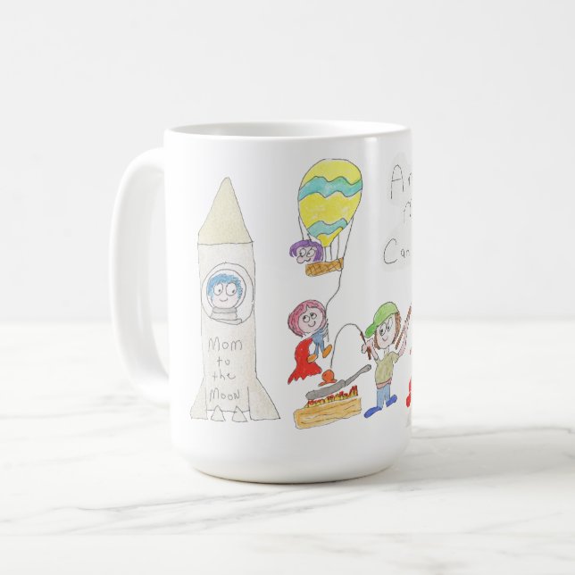 Mutti-Tag Erstaunliche Mütter Kaffeetasse (Vorderseite Links)