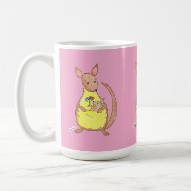 Mutti-Tag Känguru und Baby Kaffeetasse (Links)