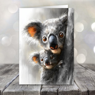 Mutti-Tag mit Koala Feiertagskarte