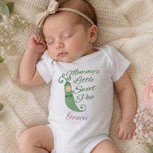 Muttis kleines Süßes-Erbsen-Baby-T-Shirt oder Krab Baby Strampler