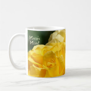 Muttis Tasse! Kaffee-Tasse Becher Gelbe Rosenblume Tasse