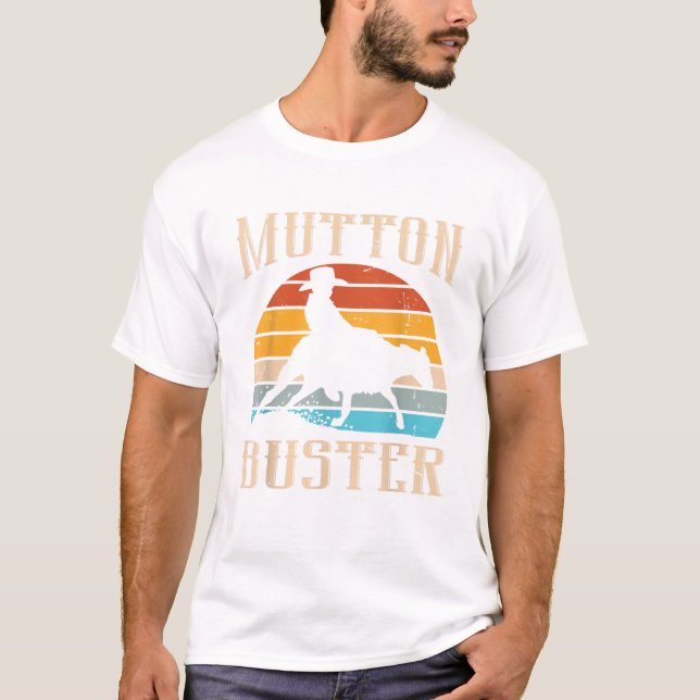Mutton Buster Design für ein Mutton Buster T Shirt (Vorderseite)