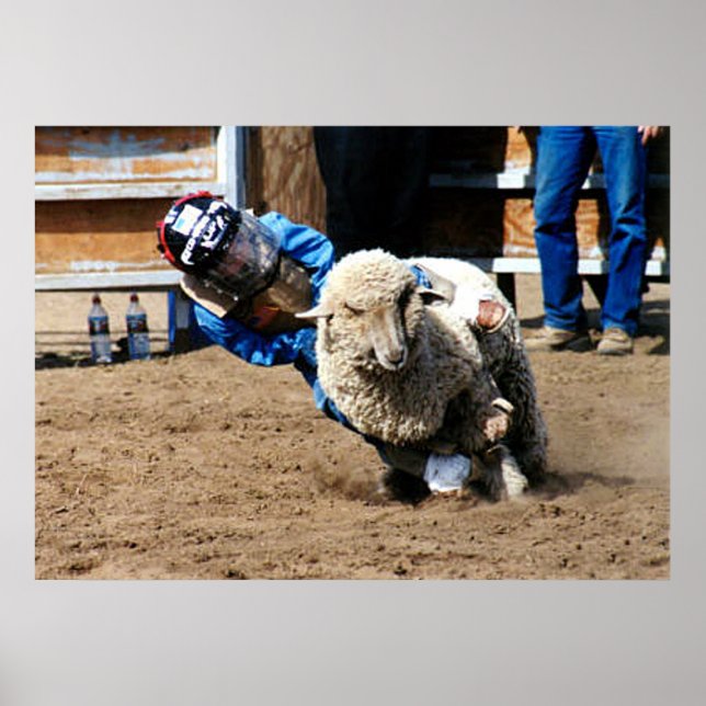 Mutton Buster versucht sein Mettle Poster (Vorne)