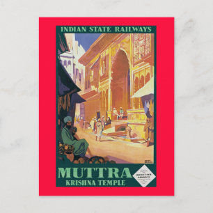 Muttra ~ Krishna-Tempel Postkarte