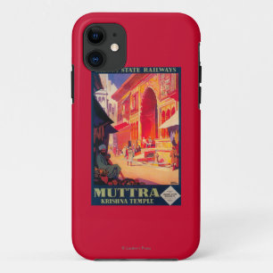 Muttra Krishna Tempel-Reise-Plakat Case-Mate iPhone Hülle