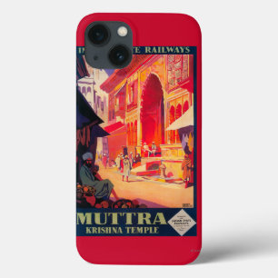 Muttra Krishna Temple Travel Poster Case-Mate iPhone Hülle