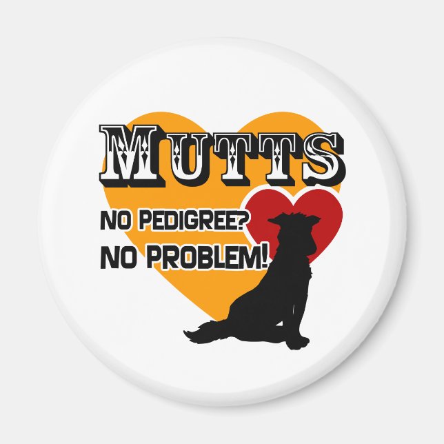 Mutts: Kein Pedigree? Kein Problem! Magnet (Vorne)