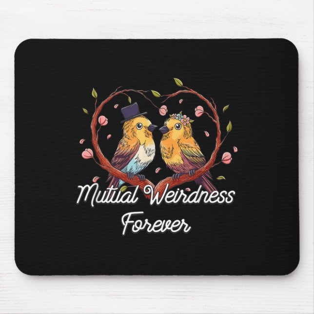 Mutual Weirdness Forever Wedding Nerd Bride And Gr Mousepad (Vorne)