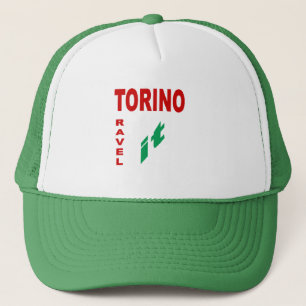 Mütze aus Trucker grün TORINO TRAVEL ITALIA