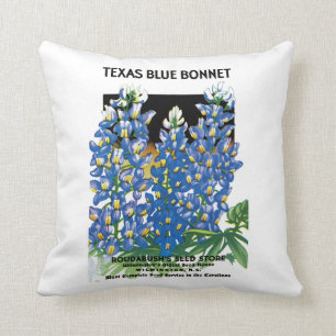 Mützen-Samen-Paket-Aufkleber Texas blauer Kissen