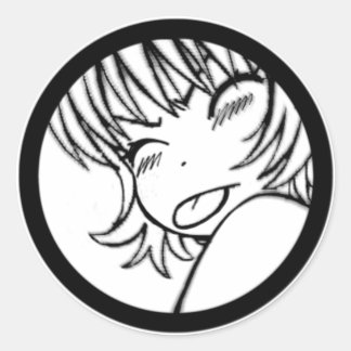 muuhh - niedliche Tiere - Kawaii >_< Runder Aufkleber