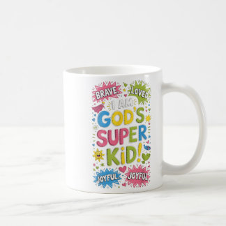 Muve Loved God's Super Kid Christlich Faith Affirm Kaffeetasse