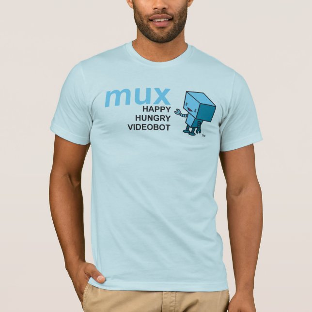 Mux Videobot T-Shirt (Vorderseite)