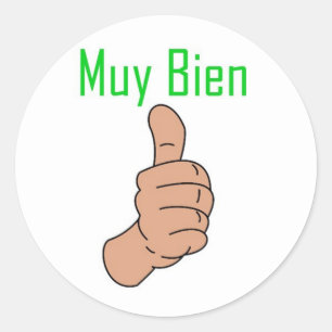 Muy Bien Runder Aufkleber