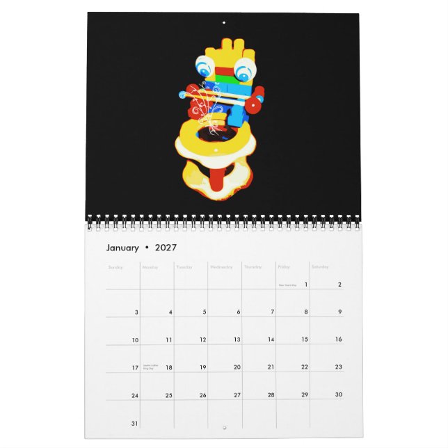 Muzak für Monster-Kalender Kalender (Jan 2027)