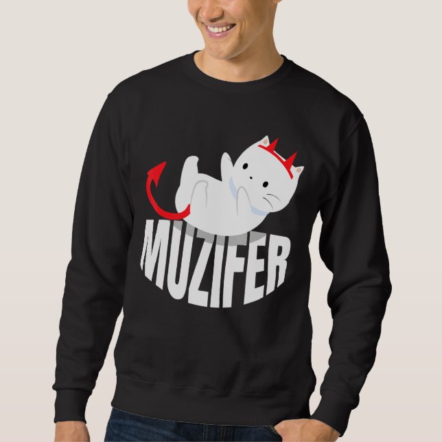 Muzifer I Cat Kitten Lucifer Devil Little Devil Lu Sweatshirt (Vorderseite)