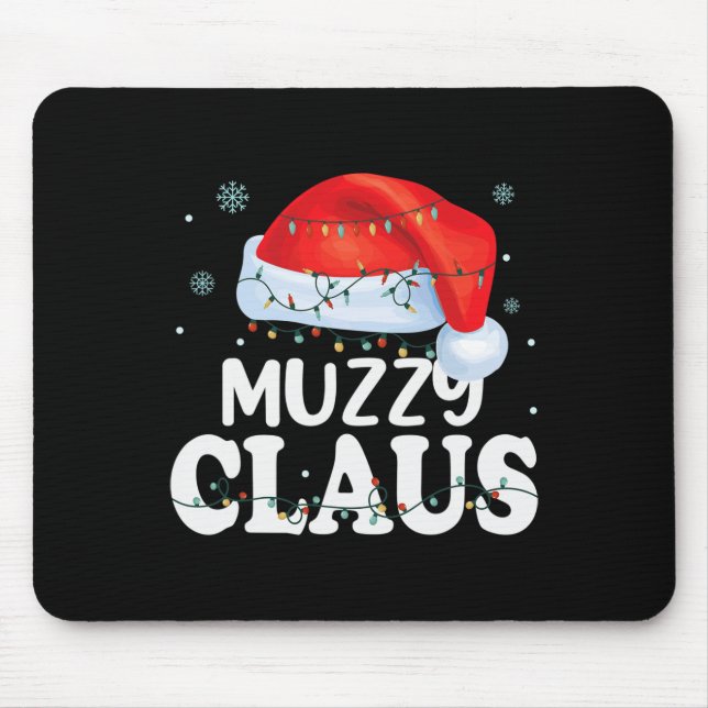 Muzzy Claus Xmas Familie Matching Funny Oma Chr Mousepad (Vorne)