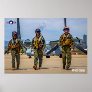 MV-22B OSPREY-CREW POSTER