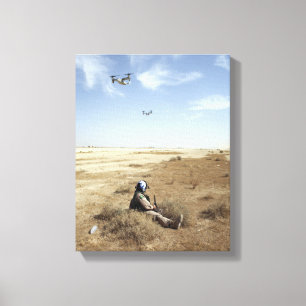 MV-22B Ospreys fliegen über den Korpus der US-Mari Leinwanddruck