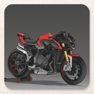 MV Agusta Brutale 1000RR Rechteckiger Pappuntersetzer