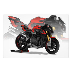 MV Agusta Brutale 1000RR with special background Fotodruck