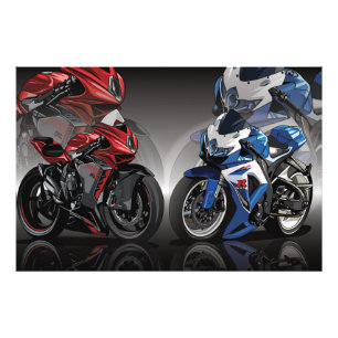 MV Agusta F3 x Suzuki GSX-R Fotodruck
