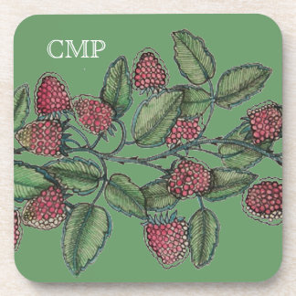 MV Raspberry Bramble Cork Coaster Untersetzer