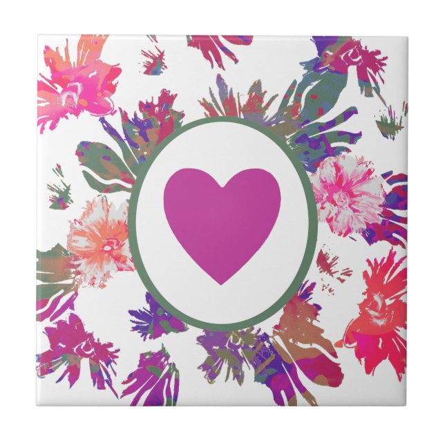 MVB-Array der Liebe Bouquet Design Fliese (Vorderseite)