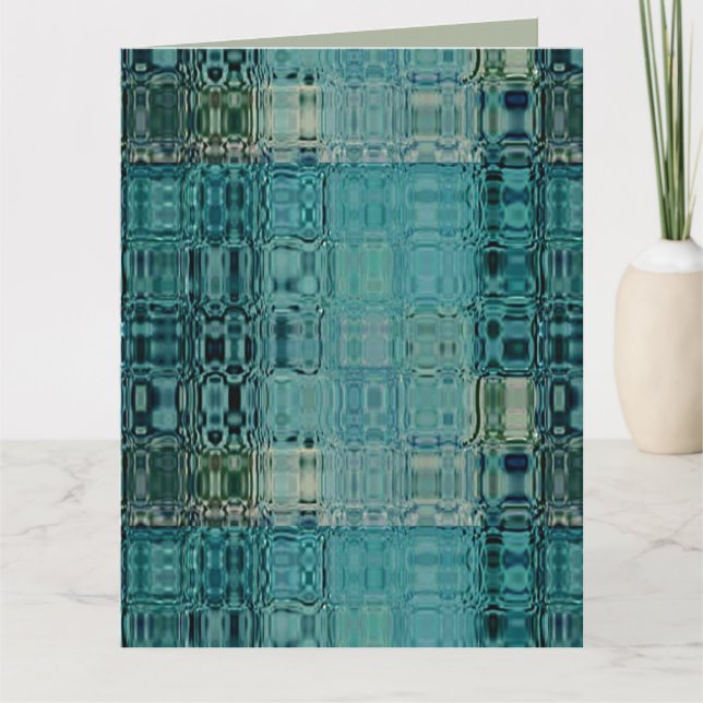 MVB Blue Aquamarin-Imitat-Glas Karte (Vorderseite)