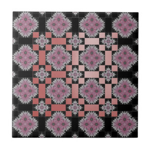 MVB Chic Gerbera Blume Pink Slick Tile 2 Fliese