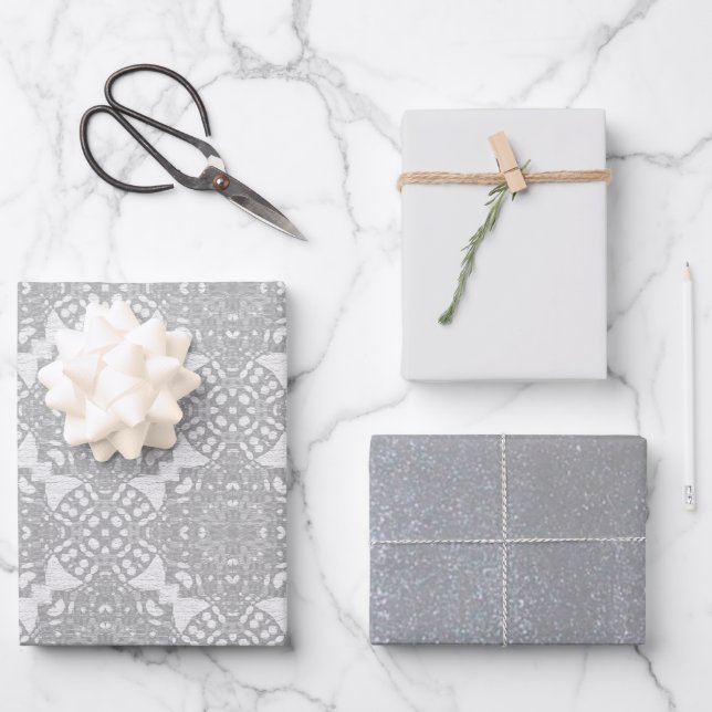 MVB Hochzeit Eleganz Design Set 1 Geschenkpapier Set (Vorderseite)