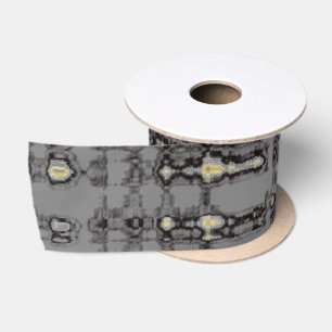 MVB Kariert Grau-Beige-Design Satinband